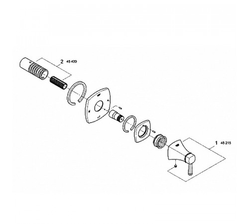 Переключатель потоков Grohe Grandera 19942000 Хром