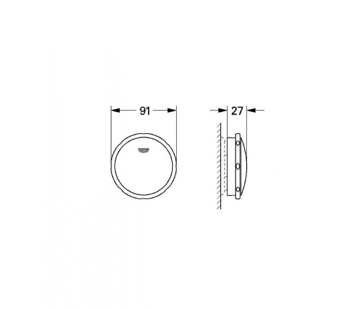 Накладки для слив-перелива Grohe Talento 19025000 Хром