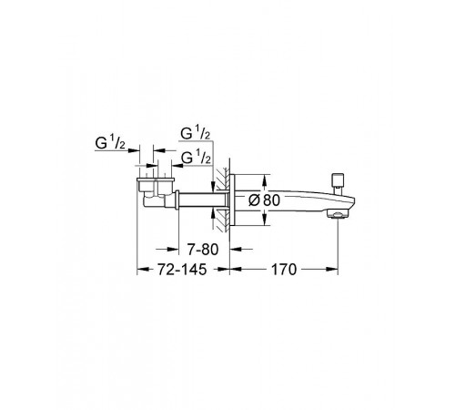 Излив для смесителя Grohe Eurostyle Cosmopolitan 13277002 Хром