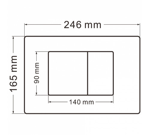 Клавиша смыва Abber AC0120 Хром