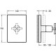 Переключатель потоков Jacob Delafon Modulo E75415-CP Хром