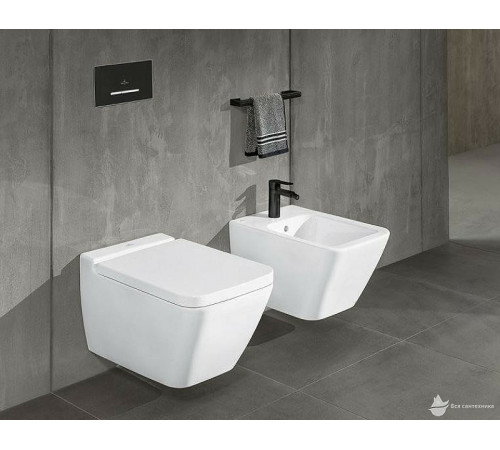 Клавиша смыва Villeroy&Boch ViConnect 922169AN Черная матовая