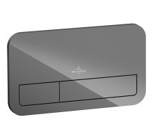 Клавиша смыва Villeroy&Boch ViConnect 922400RA Серая глянцевая стекло