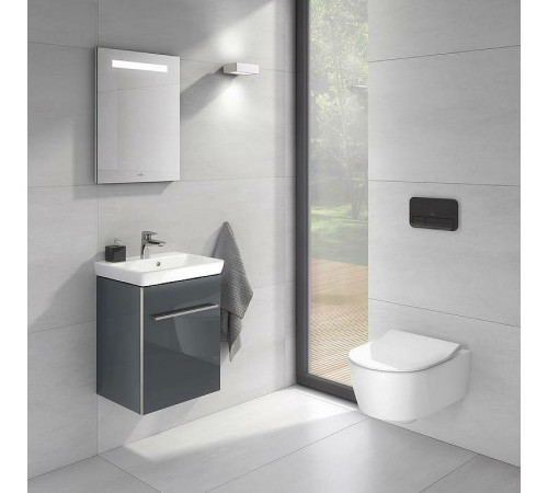 Клавиша смыва Villeroy&Boch ViConnect 922400RB Черная глянцевая