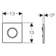 Клавиша смыва Geberit Sigma 116.035.SN.1 Нержавеющая сталь