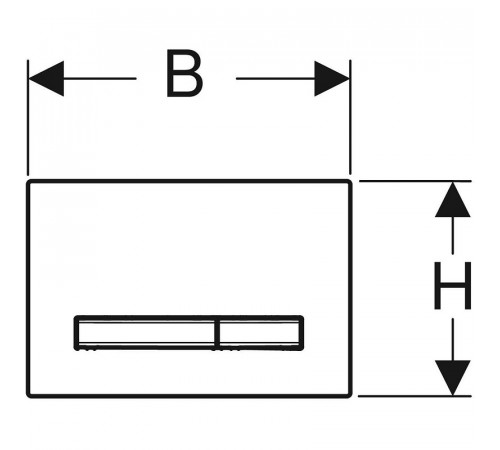 Клавиша смыва Geberit Sigma 50 NEW 115.788.DW.2 Черная