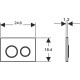 Клавиша смыва Geberit Sigma 20 115.882.16.1 Черная матовая