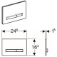 Клавиша смыва Geberit Sigma 50 115.671.DW.2 Черный