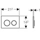 Клавиша смыва Geberit Omega 20 115.085.KK.1 Белая