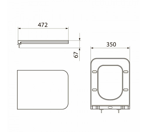 Сиденье для унитаза Point Ника PN46082 Белое с Микролифтом