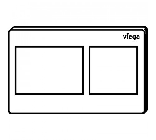 Клавиша смыва Viega Prevista Visign for Style 8611.1 773250 Белая матовая