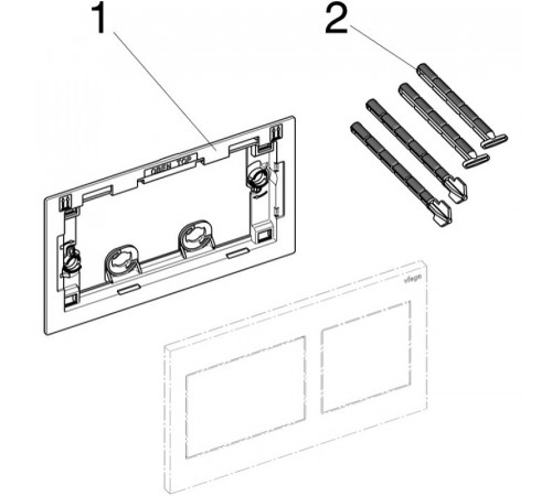 Клавиша смыва Viega Prevista Visign for Style 8611.1 773250 Белая матовая