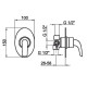 Переключатель потоков Webert Aria AC0680015 Хром