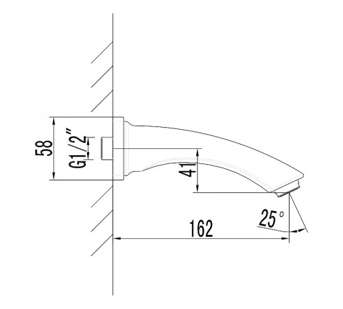 Излив для смесителя Lemark LM3781GM Графит