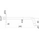 Излив для смесителя Paffoni Light ZBOC046NO Черный матовый