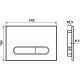 Клавиша смыва Esbano OVL-17MB ESINOVL17MB Черная матовая