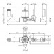 Скрытая часть для смесителя Bossini Z00546000 G 1/2