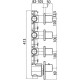 Скрытая часть для смесителя Bossini 3 Outlets Z030202000 G 3/4