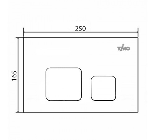 Клавиша смыва Timo Soli FP-002W Белая