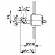 Скрытая часть для смесителя Cisal ZA00230004 G 1/2