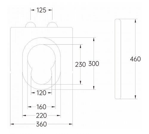 Сиденье для унитаза Horke O-1667A 01471667 с Микролифтом