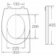 Сиденье для унитаза Horke O-1025C 01471025 с Микролифтом