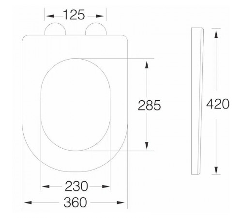 Сиденье для унитаза Horke O-1559C 01471559 с Микролифтом