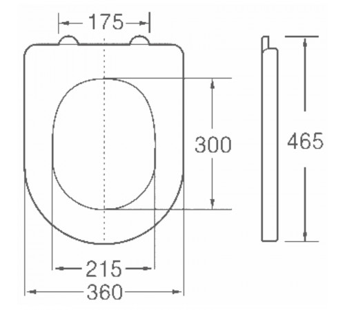 Сиденье для унитаза Horke O-1002C 01471002 с Микролифтом