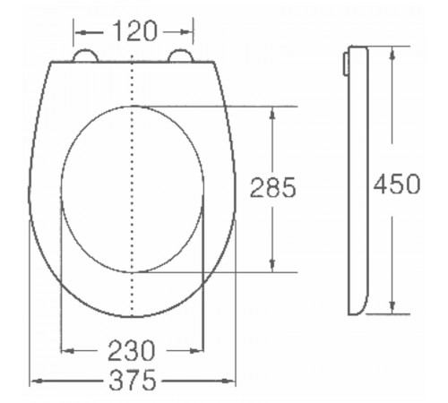 Сиденье для унитаза Horke O-1024C 01471024 с Микролифтом