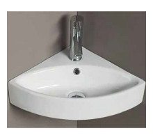 Раковина CeramaLux 50 78378 угловая Белая глянцевая