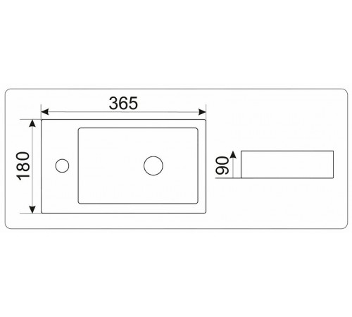 Раковина CeramaLux 36 9272R Белая