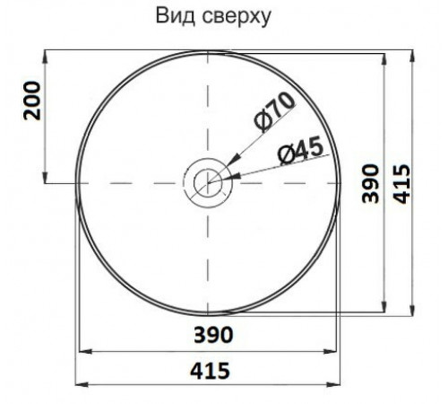 Раковина-чаша CeramaLux 41 104MC-1 Капучино