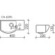 Раковина Ceramicanova Element 40 L CN6039L Белая