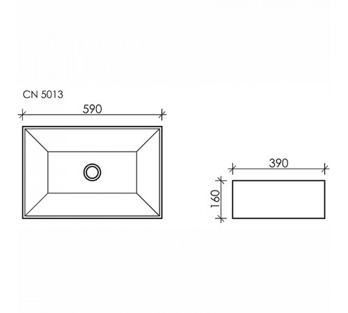 Раковина-чаша Ceramicanova Element 59 CN5013 Белая