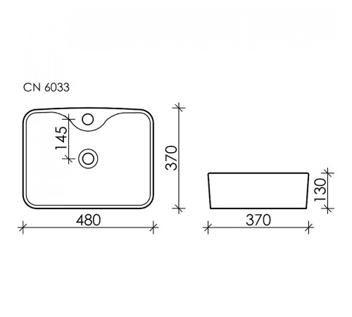 Раковина Ceramicanova Element 48 CN6033 Белая