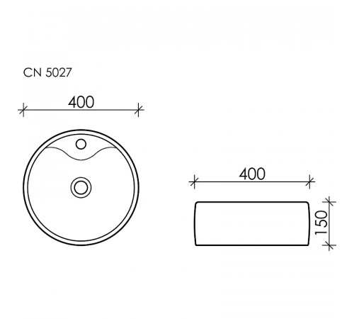 Раковина Ceramicanova Element 40 CN5027 Белая