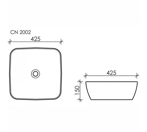 Раковина Ceramicanova Form 42 CN2002 Белая