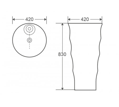 Раковина WeltWasser Leerbach 4242 GL-WT 42 10000005493 Белый глянец