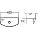 Раковина WeltWasser Aisbach 7946 GL-WT L 45 10000008694 Белая глянцевая