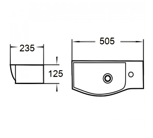 Раковина WeltWasser Aisbach 7950 GL-WT R 50 10000008693 Белая глянцевая