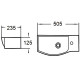 Раковина WeltWasser Aisbach 7950 GL-WT R 50 10000008693 Белая глянцевая