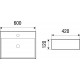 Раковина WeltWasser Elbach 2173 MBL 60 10000004506 Голубой матовый