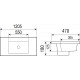 Раковина WeltWasser Deilbach 7506 120 MT- BL 10000005569 Черная матовая