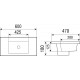 Раковина WeltWasser Deilbach 7506 60 MT- BL 10000005563 Черная матовая