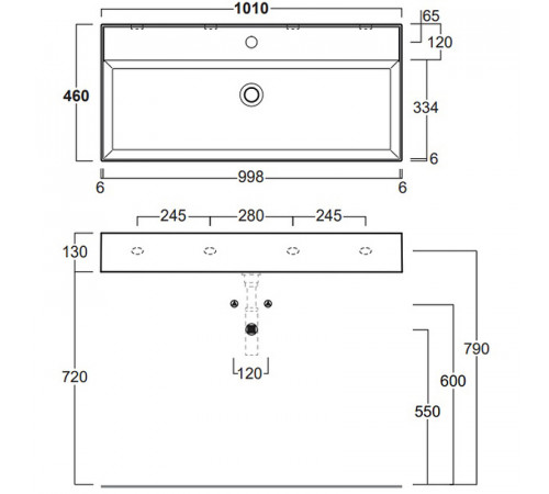 Раковина Simas 101 AG101 bi*1 Белая