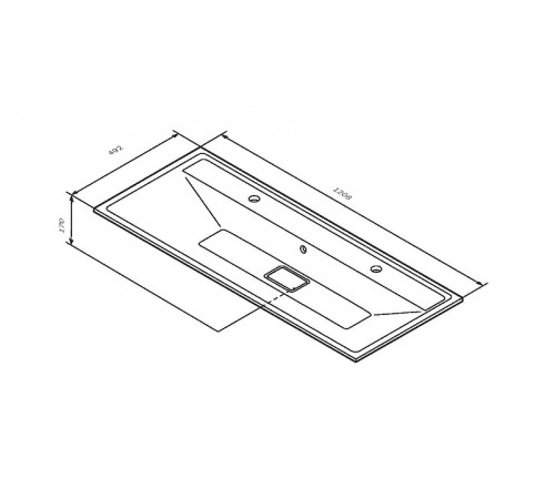 Раковина AM.PM Inspire V2.0 120 M50AWPX1201WG Белая матовая