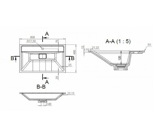 Раковина AM.PM Inspire V2.0 80 M50AWPX0801WG Белая