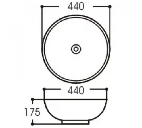 Раковина-чаша Aquatek 44 AQ5354-00 Белая