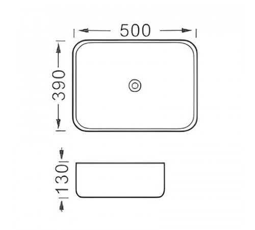 Раковина-чаша Aquatek Вега 50 AQ5515-MB Черная матовая