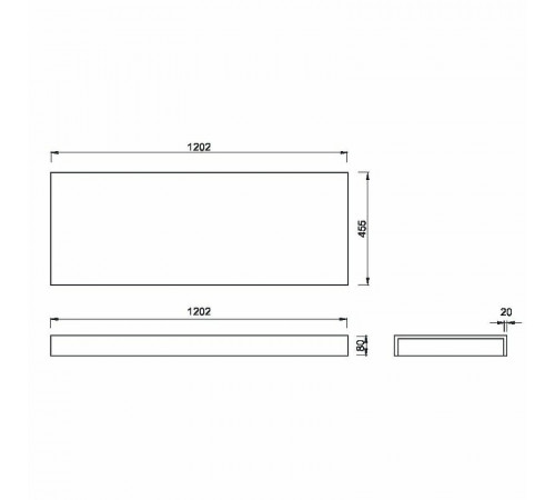 Столешница под раковину Boheme Armadi Art Flat 120 869-120 Белая